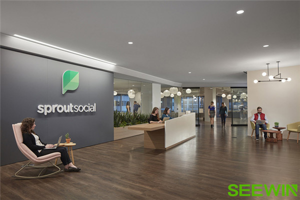 時尚元素 Sprout Social芝加哥總部辦公家具設計