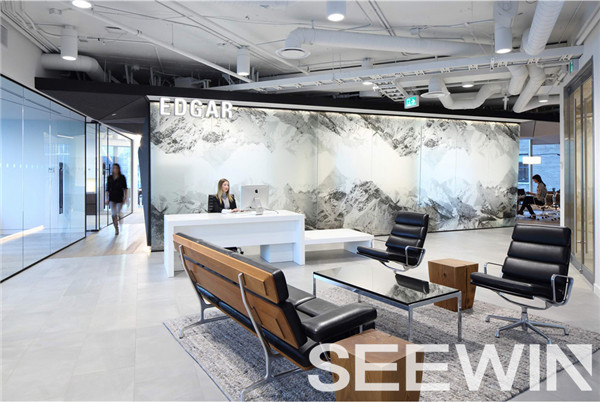 壯麗磅礴的雪山美景融于辦公空間的創意設計