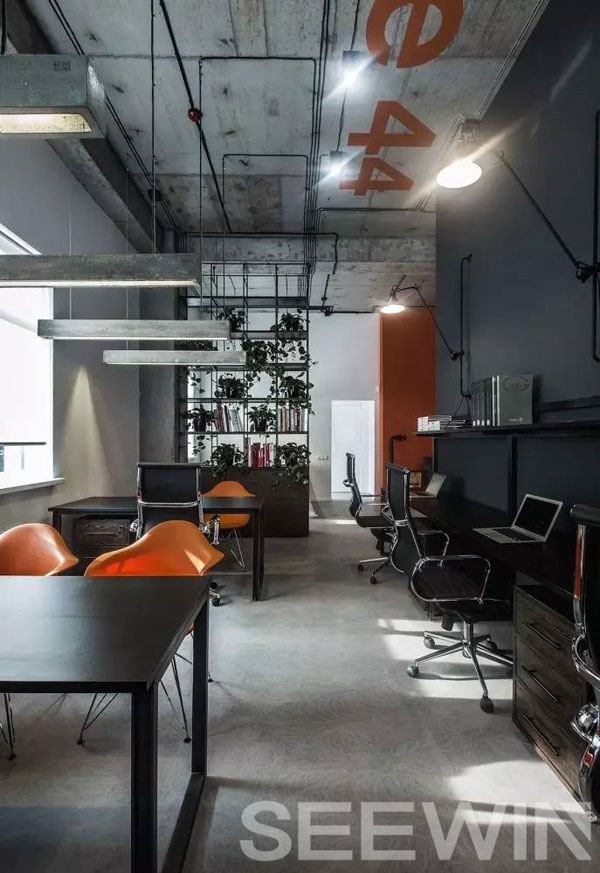 黑色辦公空間|工業風家具