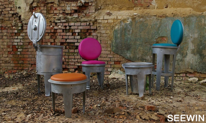 工業風 bins金屬垃圾桶創意時尚家具